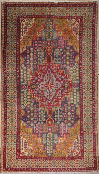 R6430 Antique Turkish Burunduz Carpet