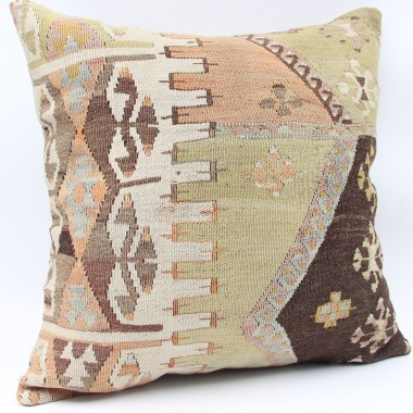 L248 Antique Turkish Kilim Pillow Cover