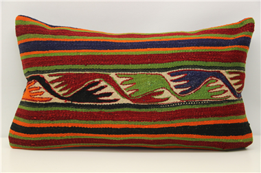 D294 Antique Turkish Kilim Pillow Cover