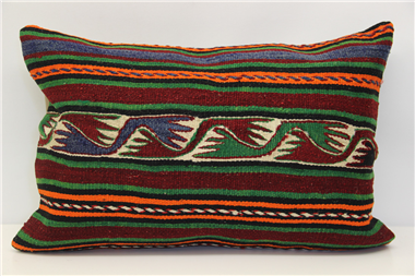 D417 Antique Turkish Kilim Pillow Cover