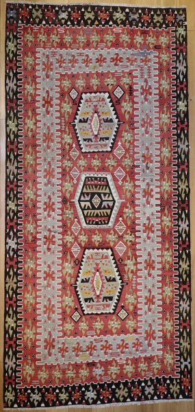 R7156 Antique Turkish Kilim Rug