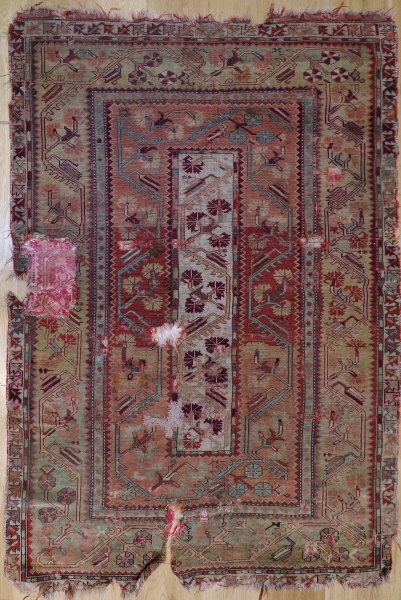R1430 Antique Turkish Milas Rug