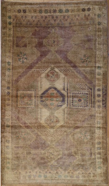 R4443 Antique Turkish Ushak Carpet