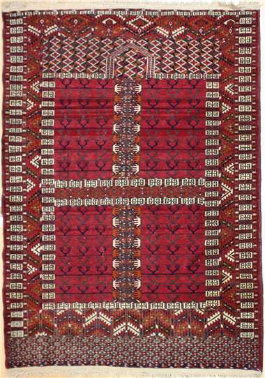 R5541 Antique Turkmenistan Ensi Rug