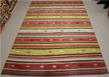 R8700 Beautiful Antique Turkish Kilim Rug