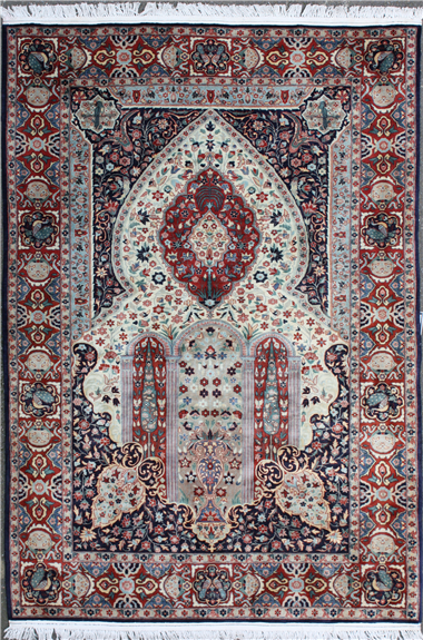 R7423 Fine Persian Isfahan Carpet
