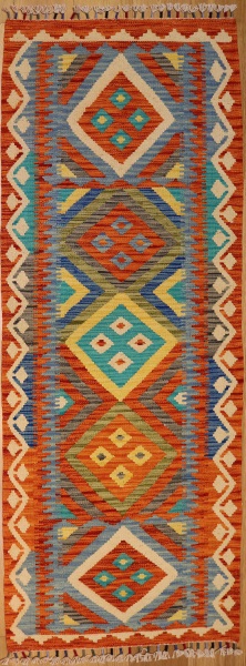 R8863 Gorgeous Hand woven New Afghan Kilim Runners