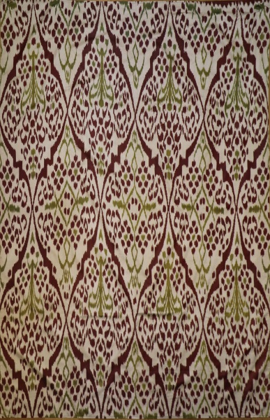 R8327 Hand Woven Silk Ikat Textiles