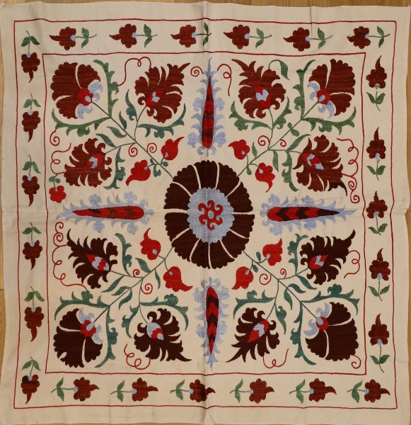 R4878 Handmade Silk Suzani Wall Hanging