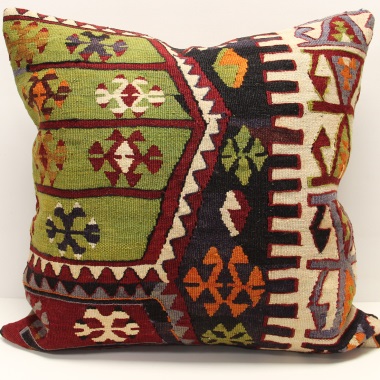 XL450 Handmade Turkish Kilim Pillow Cushion Cover