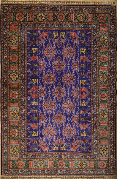 R6674 Handwoven Caucasian Kazak Carpet
