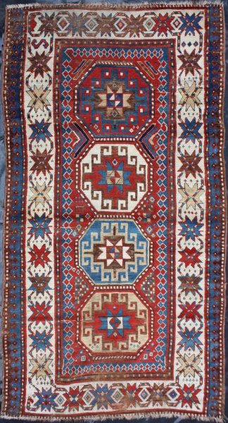 F1500 Antique Caucasian Kazak Carpet