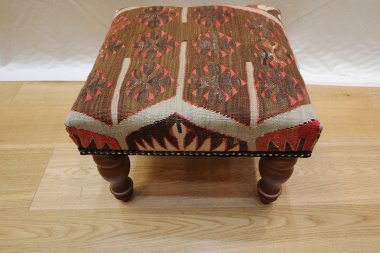 R4080 Kilim Covered Footstools