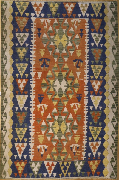 R4247 New Turkish Kayseri Kilim Rug