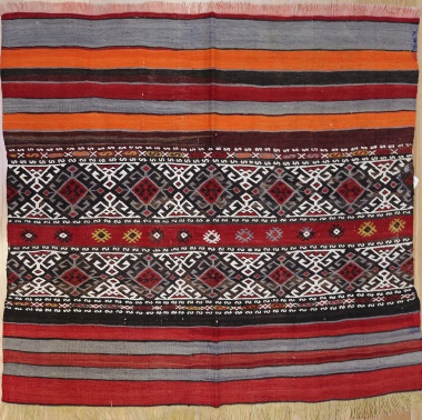 R606 Old Turkish Cicim Rug