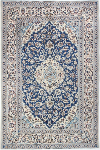 R8460 Persian Silk and wool Nain Carpets