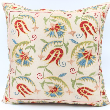 C1 Silk Suzani Cushion Cover