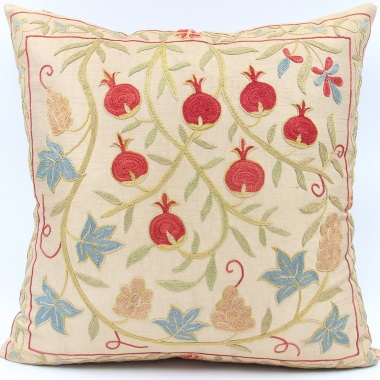 C10 Silk Suzani Cushion Cover