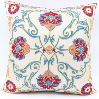 C39 Silk Suzani Cushion Cover