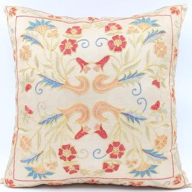 C15 Silk Suzani Cushion Pillow Cover