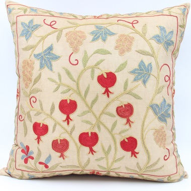 C14 Silk Suzani Pillow Covers