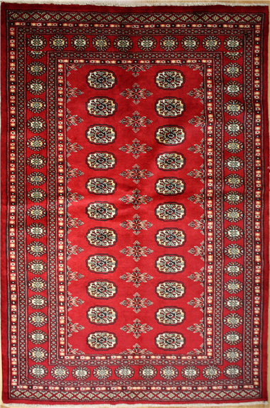 R8637 Traditional Pakistan Bokhara Rug