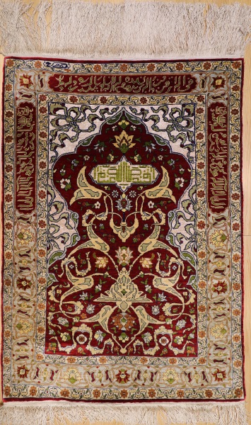 R9405 Turkish Hereke Silk Rugs