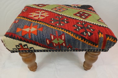 R7018 Turkish Kilim Footstools