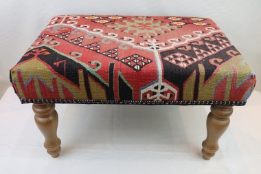 R4057 Turkish Kilim Stool