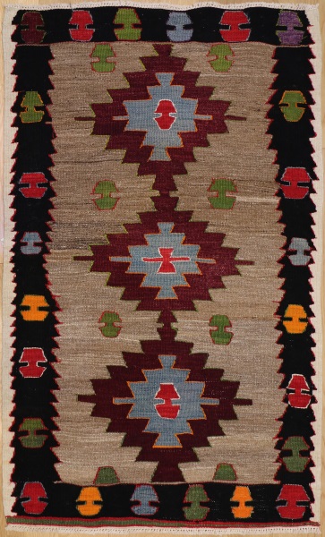 R4323 Turkish Old Mut Kilim  Rug