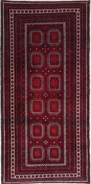R7564 Vintage Afghan Belouch Rugs