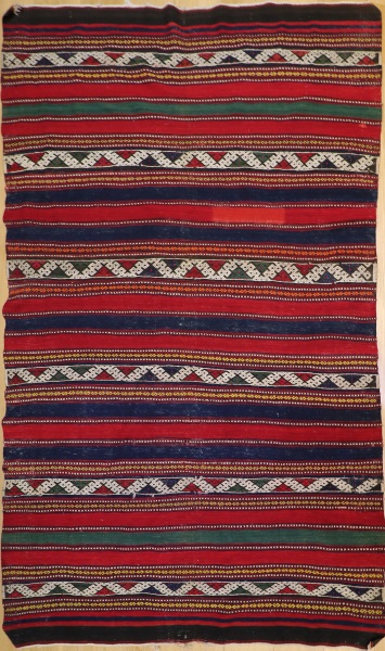 R6514 Vintage Anatolian Cicim Rug