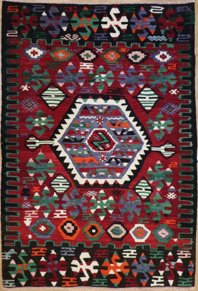 R8923 Vintage Flat Weave Kilim Rugs