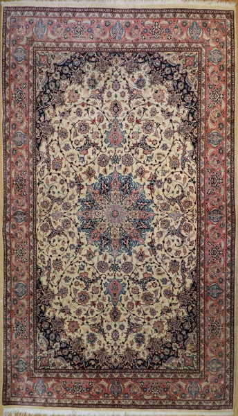 R9400 Vintage Isfahan Persian Carpet