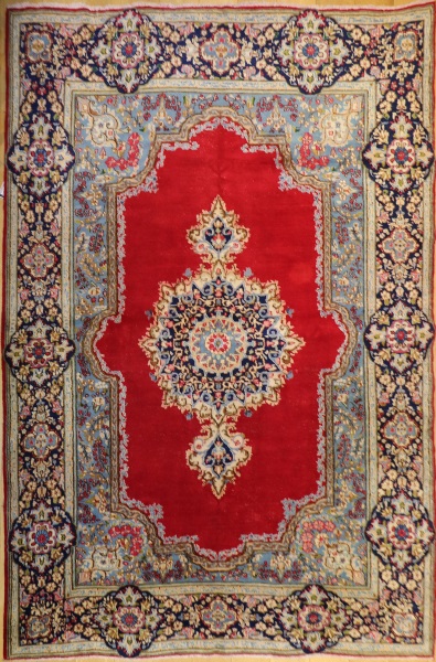 R5322 Vintage Kerman Persian Carpet