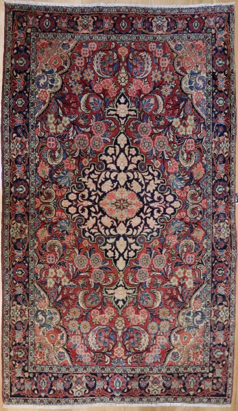 R7391 Vintage Sarouk Persian Rug