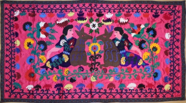 R4855 Vintage Silk Suzani Embroidery