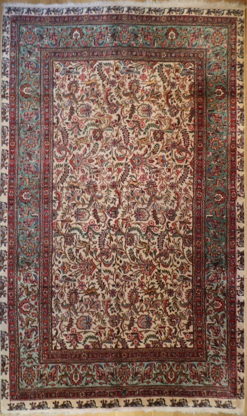 R6480 Vintage Tabriz Persian Carpet