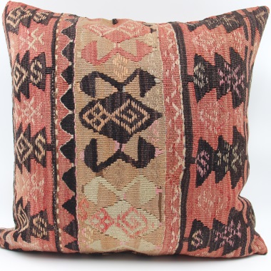 XL496 Vintage Turkish Kilim Cushion Cover