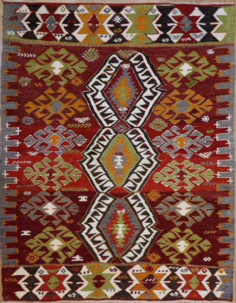 R8936 Vintage Turkish Kilim Rugs