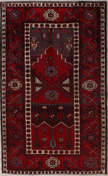 R3595 Vintage Turkish Konya Rug