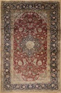 R7764 Antique Persian Isfahan Carpet