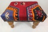 R4796 Antique Turkish Kilim Footstool