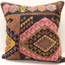 XL488 Antique Turkish Kilim Pillow Cover