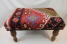 R5943 Hand Woven Antique Turkish Kilim Stool