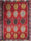 R6923 Vintage Sivas Turkish Kilim Rug