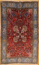 R7798 Persian Vintage Silk and Wool Qum Rug