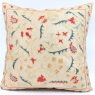C68 Silk Suzani Cushion Cover