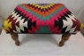 R7003 Turkish Handmade Kilim Covered Stools