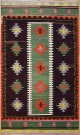 R7845 Vintage Turkish Denizli Kilim Rug